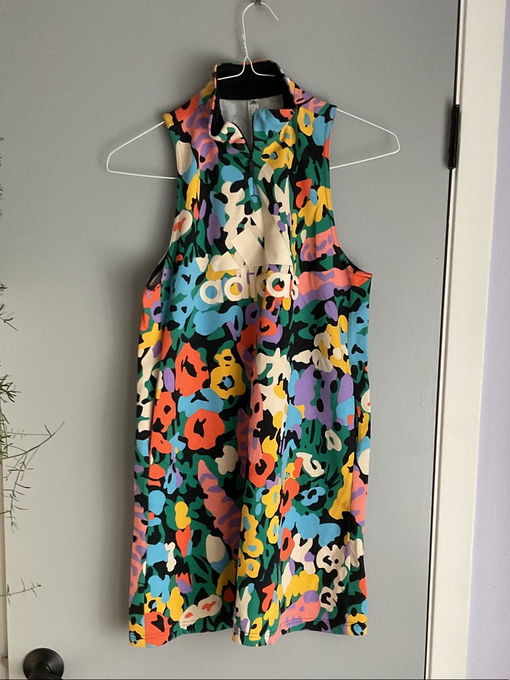 Adidas multicolor mini dress